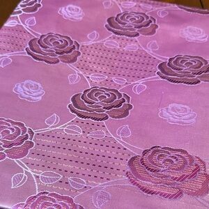Swiss Mode Queen Flowers Purple African Basin Richie Fabric shimmering brocade